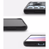 Ringke Fusion Matte TPU dėklas su rėmeliu Samsung Galaxy A73 juodas