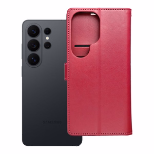 MEZZO knygos tipo dėklas telefonui SAMSUNG S26 Ultra su mandala, purpurinis