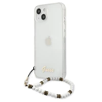 Guess GUHCP13MKPSWH iPhone 13 6.1" Permatomas kietas dėklas Baltas Perlas