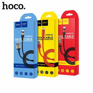 USB kabelis Hoco X26 Lightning 1.0m juodas-auksinis