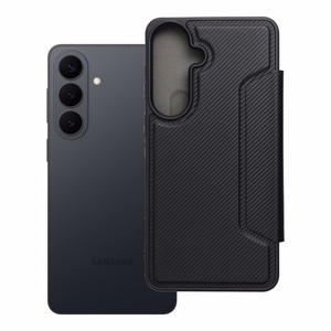 RAZOR knygos tipo dėklas SAMSUNG S26 Edge telefonui, juodas