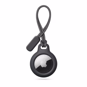 Tech-Protect Rough Chain dėklas Apple AirTag su pakabuku - Juodas