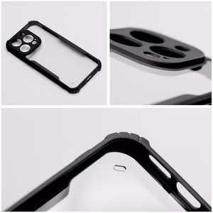 Atsparus kritimams dėklas (m) telefonui IPHONE 12 - juodas (m)