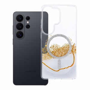 Su MagSafe suderinamas Golden dėklas Samsung S26 ULTRA, baltas