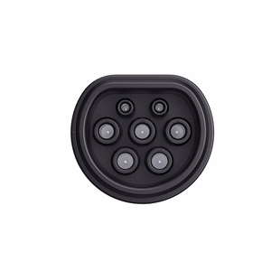 V2L Type 2 Adapter - Schuko 3500W with power display and case - black