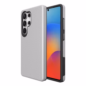 Dėklas Perfectionists Triangle Case Samsung S918 S23 Ultra 5G sidabrinis