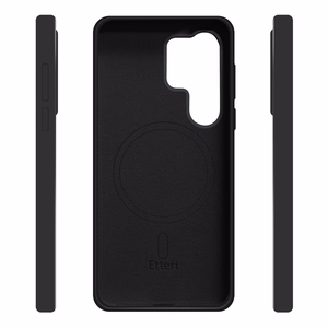 Силиконовый чехол Etteri Mag для Samsung Galaxy S25 Ultra чёрный