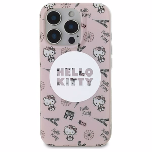 Hello Kitty IML Visur Paryžius magnetinis dėklas iPhone 16 Pro Max - rožinis