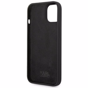 Karl Lagerfeld silikoninis Choupette Body dėklas iPhone 13 / 14 / 15 juodas