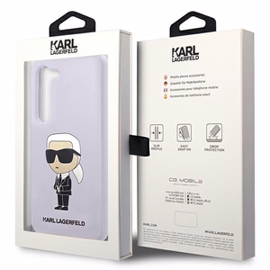 Karl Lagerfeld KLHCS23MSNIKBCU S23+ S916 kietas dėklas violetinis/violetinis Silikoninis Ikonik