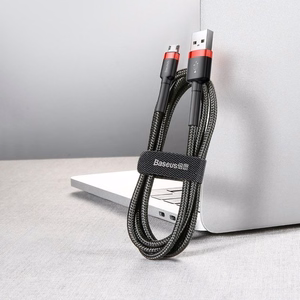 Baseus Cafule Micro USB kabelis 2A, 3 m, juoda/raudona