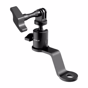 PULUZ Aluminum Motorcycle Mirror Camera Mount (Black)