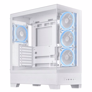 ASUS A31 Plus TG ARGB WHITE „Midi Tower“ Balta