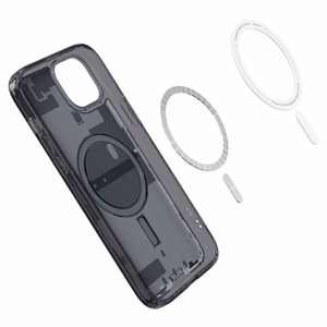 Spigen Ultra Hybrid Mag dėklas su MagSafe iPhone 15 Plus - tamsiai pilkas (Zero One raštas)