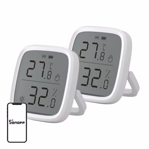 SONOFF ZigBee SNZB-02D temperatūros ir drėgmės jutiklis, 2 vnt.
