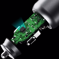 Dudao R4T 25W USB-A / USB-C automobilinis įkroviklis - pilkas