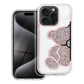 TEDDY BEAR dėklas telefonui IPHONE 14 rožinis