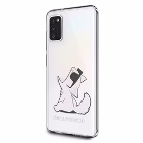 Karl Lagerfeld Choupette Fun dėklas Samsung A41 - skaidrus