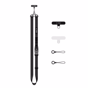 Tech-Protect C9S Rope Crossbody Phone Lanyard - Black