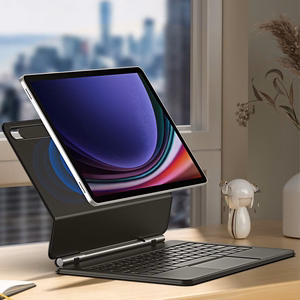 Dux Ducis klaviatūros (MK serijos) dėklas su „Bluetooth“ klaviatūra, skirtas Samsung Galaxy Tab S9+ / S8+ / S7+ – juodas