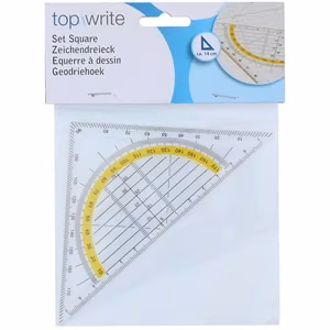 Topwrite geometrinis trikampis „3 viename“, 14 cm