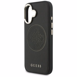 Guess Perforated 4G MagSafe dėklas for iPhone 17 - juodas