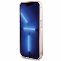 Karl Lagerfeld monograma Choupette dėklas telefonui iPhone 15 Pro Max - rožinis