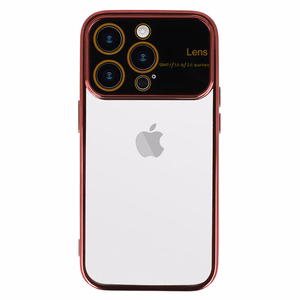 Electro objektyvo dėklas telefonui Iphone 15 Pro Max, vyšninė