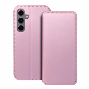Dėklas telefonui (dviejų kišenių) SAMSUNG S24 FE - rožinis