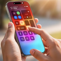 Rock Apsauginis stiklas HD pilno padengimo antistatinis skirtas iPhone 17 Pro Max