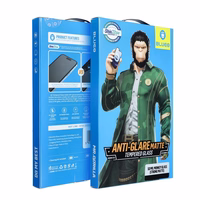 LCD apsauginis stikliukas 5D Mr. Monkey Glass (Strong Matte) Apple iPhone 17 Pro Max juodas