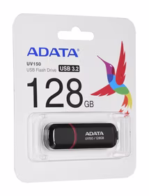 ADATA AUV150-128G-RBK USB atmintukas 128 GB USB A tipo 3.2 Gen 1 (3.1 Gen 1) Juoda