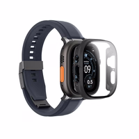 AmazingThing Radix grūdintas stiklas su dėklu Apple Watch UItra 3 49mm - Juodas