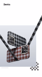 Benks Magnetic Armor Vichy Kevlar Case (BF66) for Iphone 16 Pro Max black