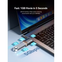 Adapteris Essager "HuntUM" juodas (In: USB / Out: MicroUSB)