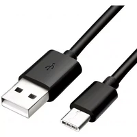 Samsung EP-DW700CBE USB-A - USB-C 1.5m kabelis (didmeninė – pakaitinė pakuotė) – juodas