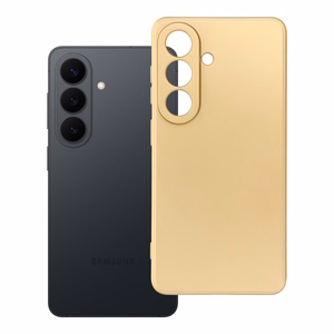 Metalinės išvaizdos dėklas telefonui SAMSUNG S26 auksinis