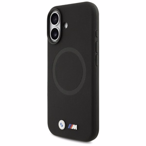 BMW M FW metalinis logotipas MagSafe dėklas iPhone 17 - juodas