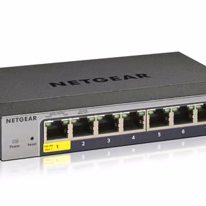 Netgear GS108T – valdomas 2 lygmens gigabitinis eterneto komutatorius, pilkas