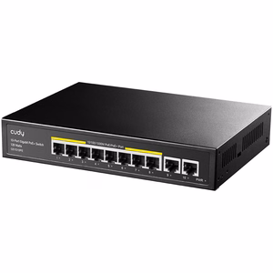 Cudy GS1010PE tinklo komutatorius Gigabit Ethernet (10/100/1000) Maitinimas per Eternetą (PoE) Juoda