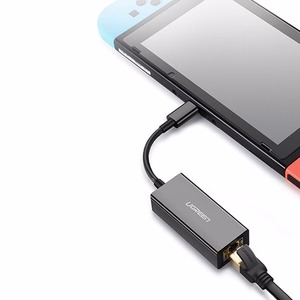 Ugreen išorinis tinklo adapteris RJ45 - USB Type C (1000 Mbps / 1 Gbps) Gigabit Ethernet pilkas (CM199)