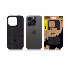 Tactical Infantry Dėklas for Apple iPhone 15 Pro Juodas