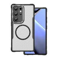 Defender Carbon Mag dėklas Samsung Galaxy S24 Ultra juodas