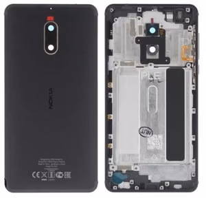 Galinis dangtelis Nokia 6 juodas originalus (naudotas Grade A)