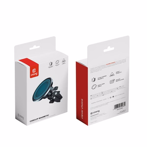 Crong Carclip Magnetic magnetinis automobilinis telefono laikiklis, suderinamas su MagSafe, juodas