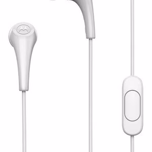 Laidinės ausinės jack su mikrofonu 3,5mm MOTOROLA Ear Buds 2-S baltos