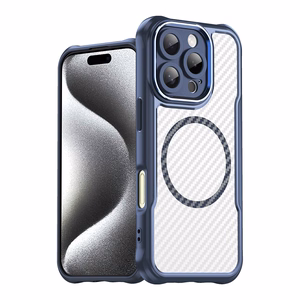 Leading Series MagSafe Silikoninis dėklas telefonui iPhone 16 Pro - mėlynas