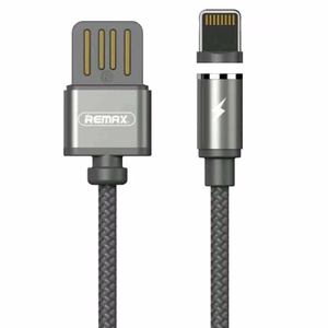 USB laidas Remax RC-095i rudas Lightning 100cm (su nuimamu magnetiniu jungtuku)