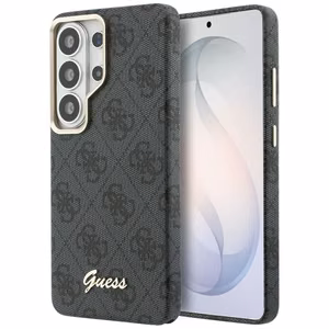 Guess Case for Samsung S26 Ultra GUHMS26L5P4FWMSK (4G Script MagSafe) Black