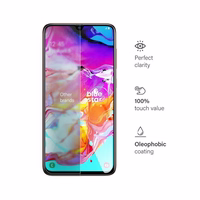 Apsauginis stiklas (m) - mėlynas (m) - SAMSUNG Galaxy A70